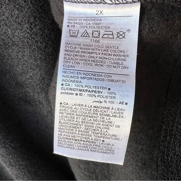 OLD NAVY PERFORMANCE MICRO FLEECE PULLOVER QUARTER ZIP POCKETS SIZE 2X NWT - Picture 7 of 9